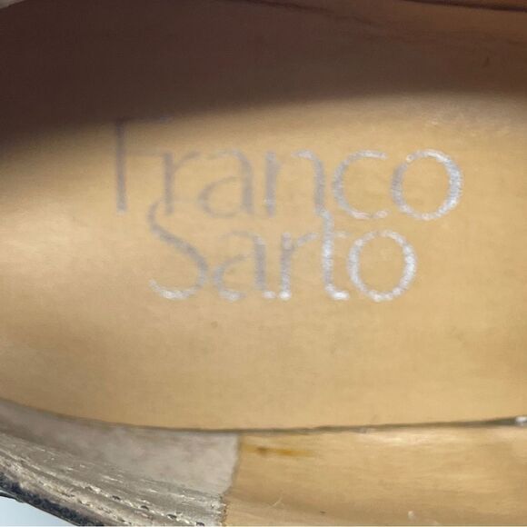 Franco Sarto Gray Kagan Pointed Leather Olive Loafer 6M Flats Top Zipper - Picture 8 of 10